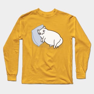 Kakun the Cat - Too fat to do anything Long Sleeve T-Shirt